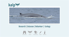 Desktop Screenshot of kelpmarineresearch.com