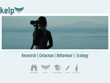 Tablet Screenshot of kelpmarineresearch.com